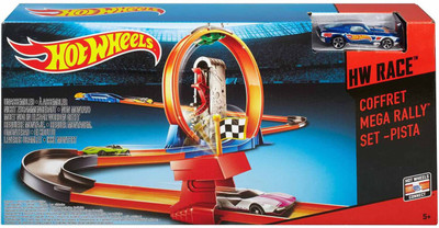 

Hot Wheels Mega Rally Track Set(Multicolor)