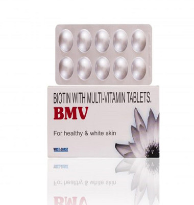 

West Coast BMV Biotin Multivitamin For Hair, Skin & Nails, 30 Tablets(30 No)