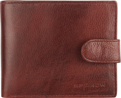 SPAIROW Men Brown Genuine Leather Wallet(6 Card Slots)