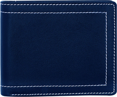 

POLLSTAR Men Blue Genuine Leather Wallet(9 Card Slots)