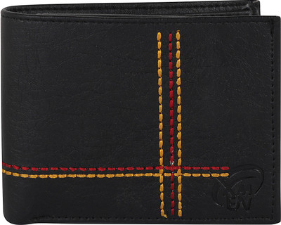 

Kidania Men Black Genuine Leather Wallet(3 Card Slots)