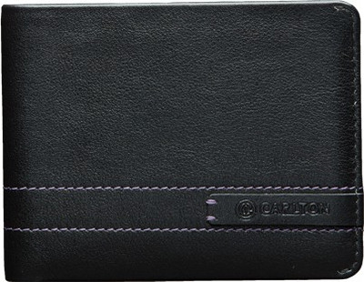 

Carlton Men Black Genuine Leather Wallet(8 Card Slots)