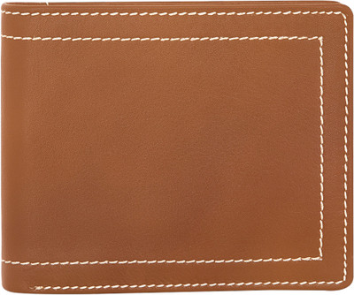 

POLLSTAR Men Tan Genuine Leather Wallet(9 Card Slots)