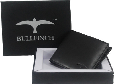 

BULLFINCH Men Black Genuine Leather Wallet(4 Card Slots)