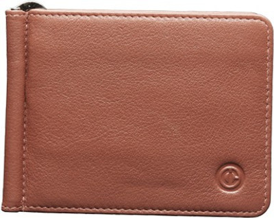 

Carlton Men Tan Genuine Leather Money Clip(5 Card Slots)