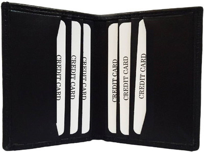 

Gskaa Men Black Artificial Leather Card Holder(8 Card Slots)