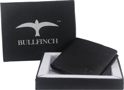 BULLFINCH Men Formal, Casual Black Genuine Leather Wallet(6 Card Slots)