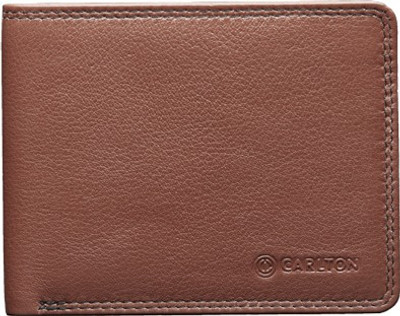 

Carlton Men Tan Genuine Leather Wallet(8 Card Slots)