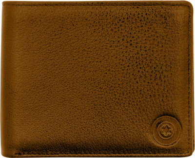 

POLLSTAR Men Tan Genuine Leather Wallet(8 Card Slots)