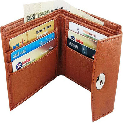 

CITRUSA Boys Brown Artificial Leather Wallet(6 Card Slots)