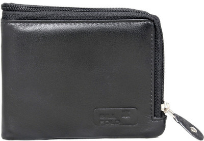 

Bill Fold Men Black Genuine Leather Wallet(12 Card Slots)