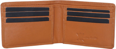 

SHAR Men Tan Genuine Leather Wallet(6 Card Slots)