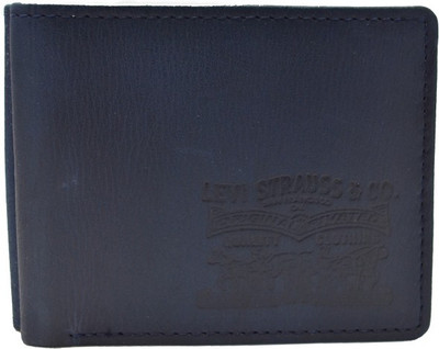 

Levi's Men Blue Genuine Leather Wallet(4 Card Slots)