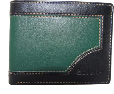 

ADPAAR Men Green Artificial Leather Wallet(7 Card Slots), Black