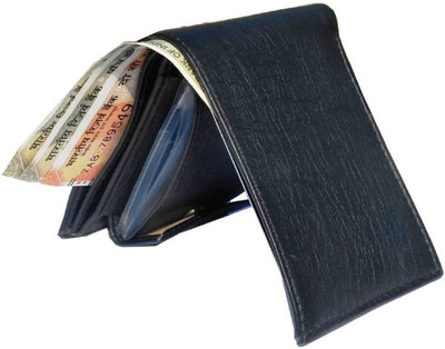 

SHAR Men Tan Artificial Leather Wallet(9 Card Slots), Black