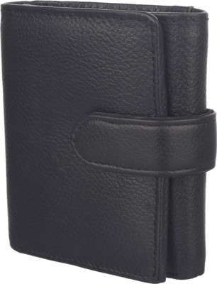 

HENRY HILLS Men Black Genuine Leather Wallet(10 Card Slots)
