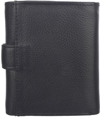 

hilander Boys Black Genuine Leather Wallet(10 Card Slots)