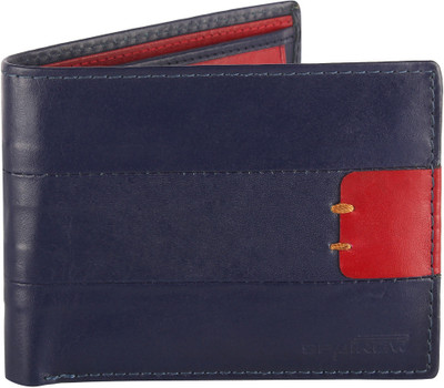 

SPAIROW Men Blue Genuine Leather Wallet(7 Card Slots)