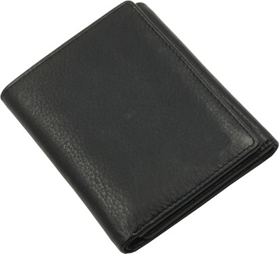 

Peacock Mundkar Boys Black Artificial Leather Wallet(7 Card Slots)