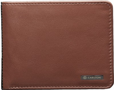 

Carlton Men Tan Genuine Leather Wallet(8 Card Slots)