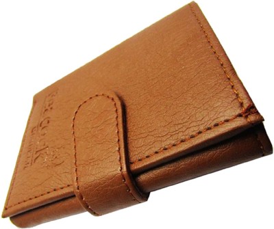 Mundkar Men Tan Fabric, Artificial Leather, Genuine Leather Wallet(7 Card Slots)