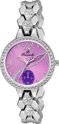 

Buccachi B-L1048-PR-SL AWESOME PURPLE DIAL GIRL'S Watch - For Women