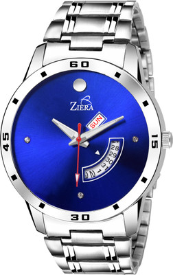 

Ziera ZR7084 Stainless silver Strap DAY & Date Boy's wrist Watch - For Men