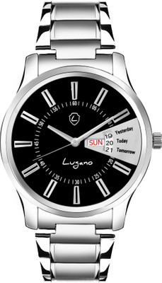

Lugano DE1064LG Day & Date Series Watch - For Men