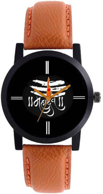 

just like New Designer Brown Leather Belt MAHADEV Dial Men & Women Watch Watch - For Men