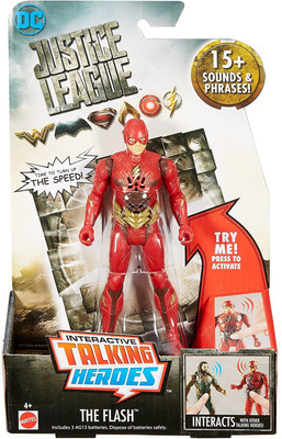 

Justice League Mattel Figure - Talking Heroes Flash(Multicolor)