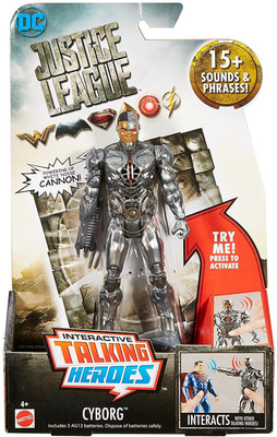 

Justice League Mattel Figure - Talking Heroescyborg(Multicolor)