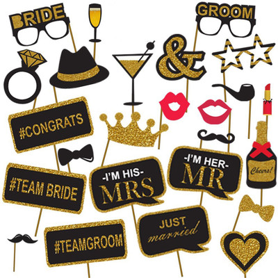 PARTY PROPZ Generic Party Propz Bachelorette Theme Photobooth(Pack Of 36)