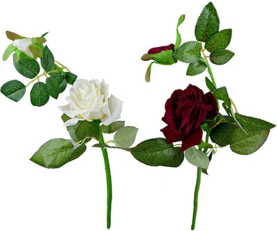 

Fancymart Fp-84 Multicolor Rose Artificial Flower(4 inch, Pack of 2)