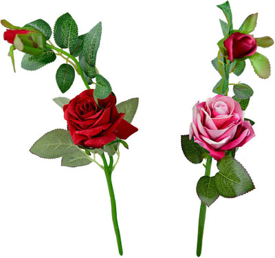 

Fancymart Fp-86 Multicolor Rose Artificial Flower(4 inch, Pack of 2)