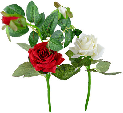 

Fancymart Fp-87 Multicolor Rose Artificial Flower(4 inch, Pack of 2)