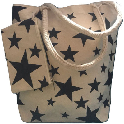 

MITRAVRIKSHA Canvas_MonoStars Multipurpose Bag(White, 3 L)