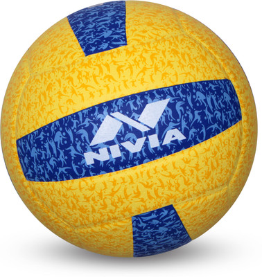 

Nivia G 20-20 Volleyball - Size: (Pack of 1, Yellow, Blue