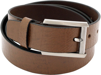 

LEX TAVIS Men Formal, Evening Brown Genuine Leather Belt