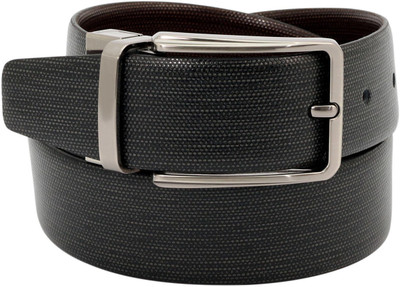

LEX TAVIS Men Formal, Evening Black, Brown Genuine Leather Reversible Belt, Black and brown