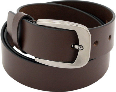 

LEX TAVIS Men Formal, Evening Brown Genuine Leather Belt