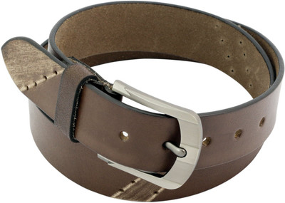 

LEX TAVIS Men & Women Formal, Evening Brown Genuine Leather Belt