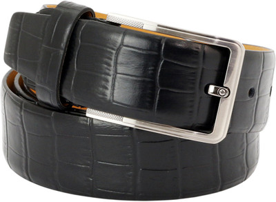 

LEX TAVIS Men Casual, Party Black Genuine Leather Belt