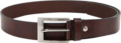 

Onish Men Formal Brown Genuine Leather Belt, Black