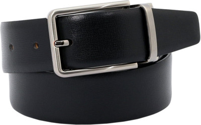 

LEX TAVIS Men Formal, Evening Black, Brown Genuine Leather Reversible Belt, Black and brown
