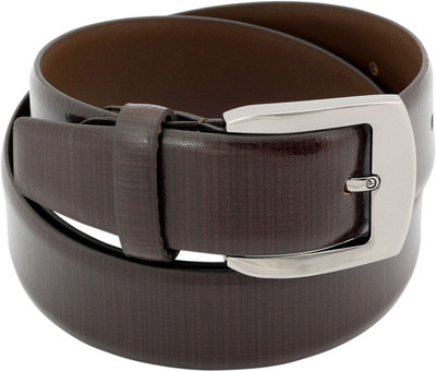 

LEX TAVIS Men Formal, Evening Brown Genuine Leather Belt