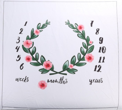 

Babymoon Text Print  Baby Sleep Sack(Polyester, Milestone Floral Leaf