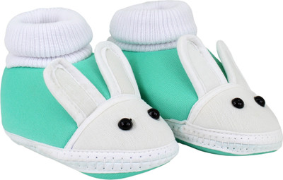 

Neska Moda Rabbit 0 To 12 Month Baby Booties(Toe to Heel Length - 11 cm Green)