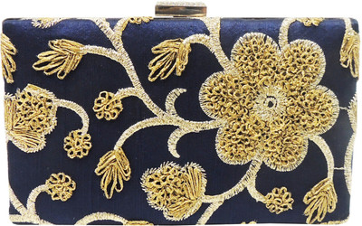 

Madame Exclusive Wedding, Festive, Party, Casual Blue Clutch