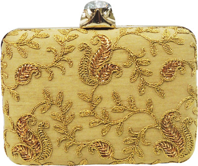 

Madame Exclusive Wedding, Festive, Party, Casual Gold Clutch