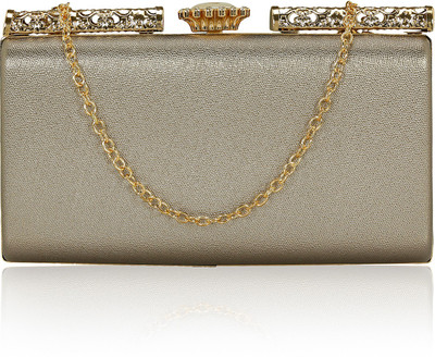 

Kleio Wedding, Party, Festive Grey Clutch